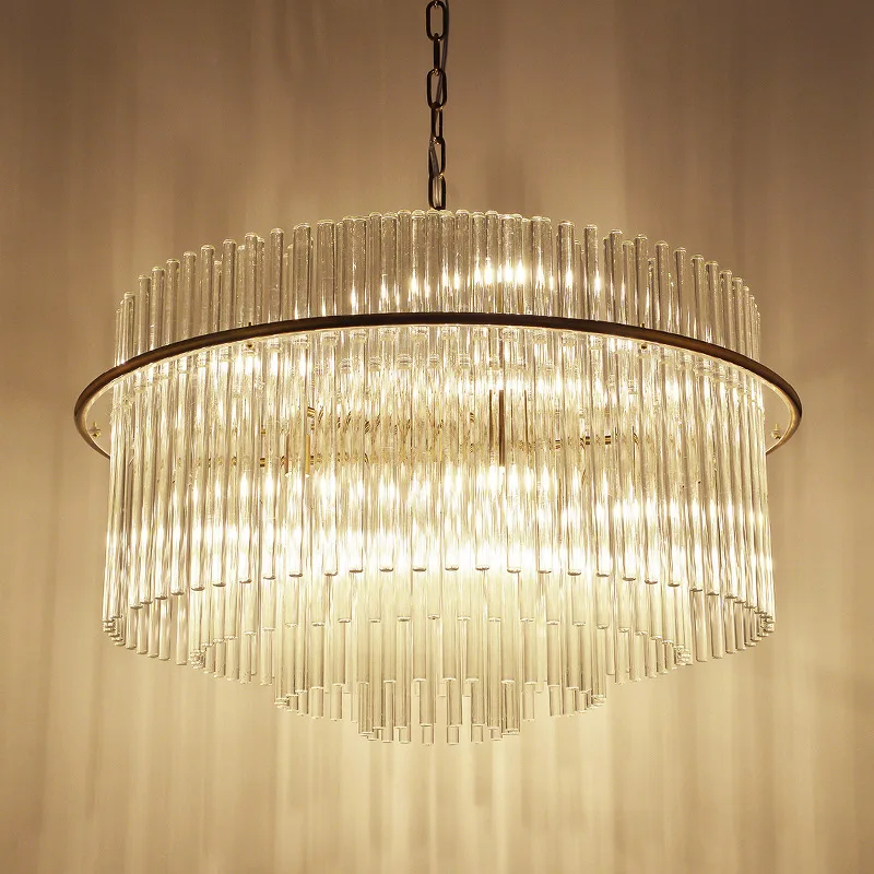 

Modern Simple Living Room Dining Room Bedroom Luxury Crystal Chandelier Lighting Nordic Creative Round G9 Indoor Hanging Light