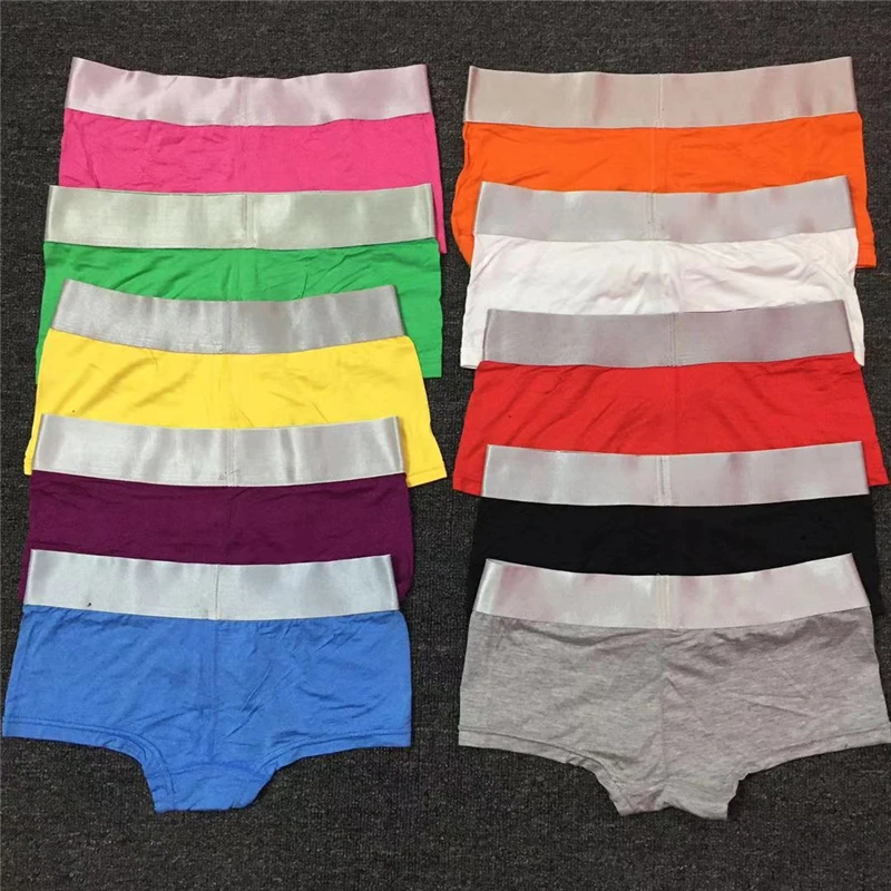

Women's solid trend C LOGO Boyshort color wide-brimmed cotton boxer sports wide-brimmed panties plus size panties boxer
