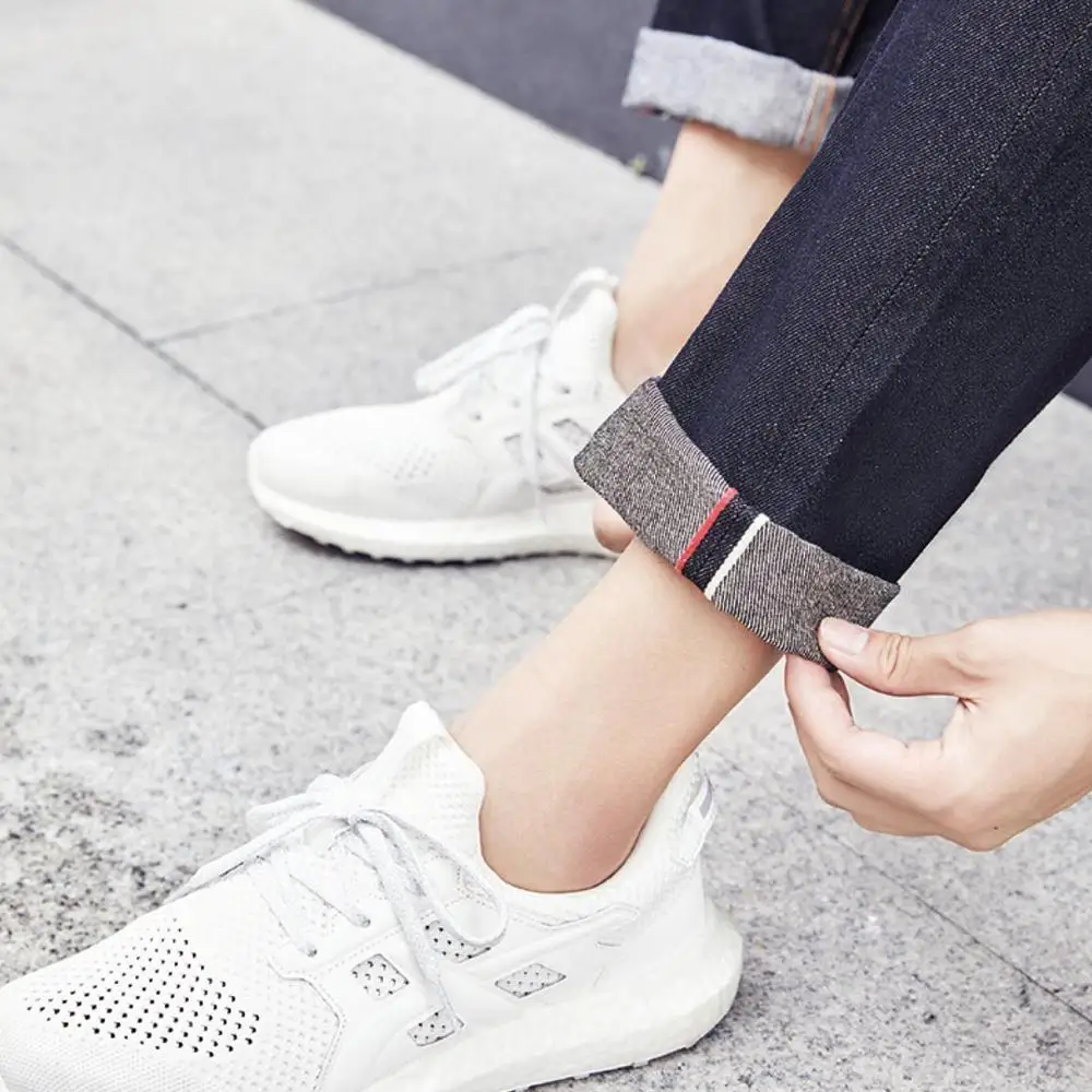 Youpin мужские Модные джинсы деловые повседневные Стрейчевые зауженные