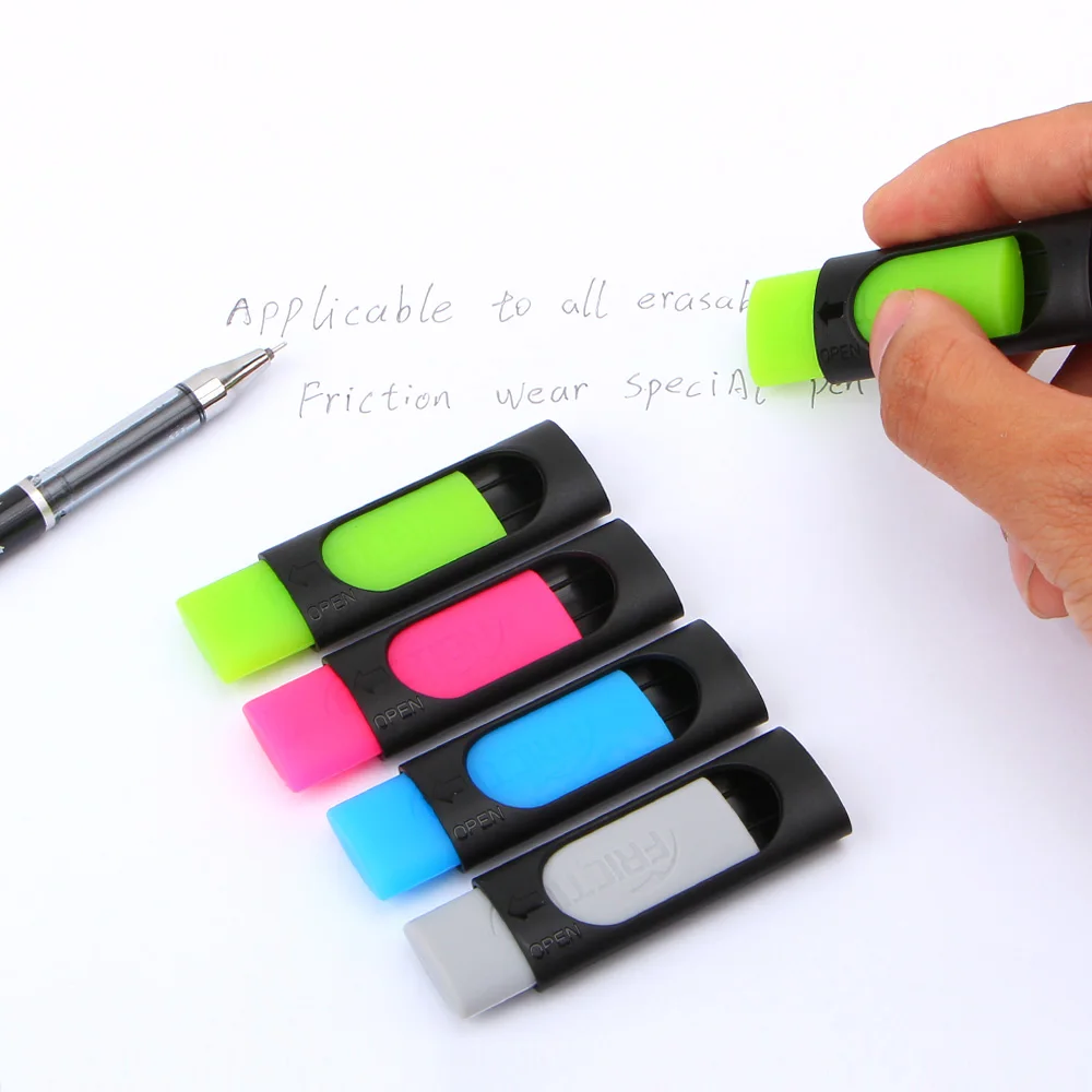 

4pcs/lot Eraser Friction Ink Eraser for Erasable Pen Ink Rubber 50mm*20mm Stationery Office School Supplies