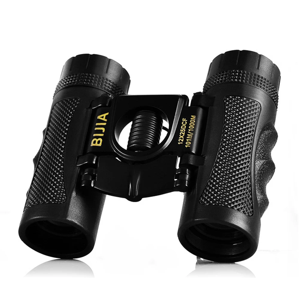 

12x25 Binoculars Mini Portable HD Night Vision Folding Binoculars with FMC Coated for Traveling Sports Hunting Optics Telescope