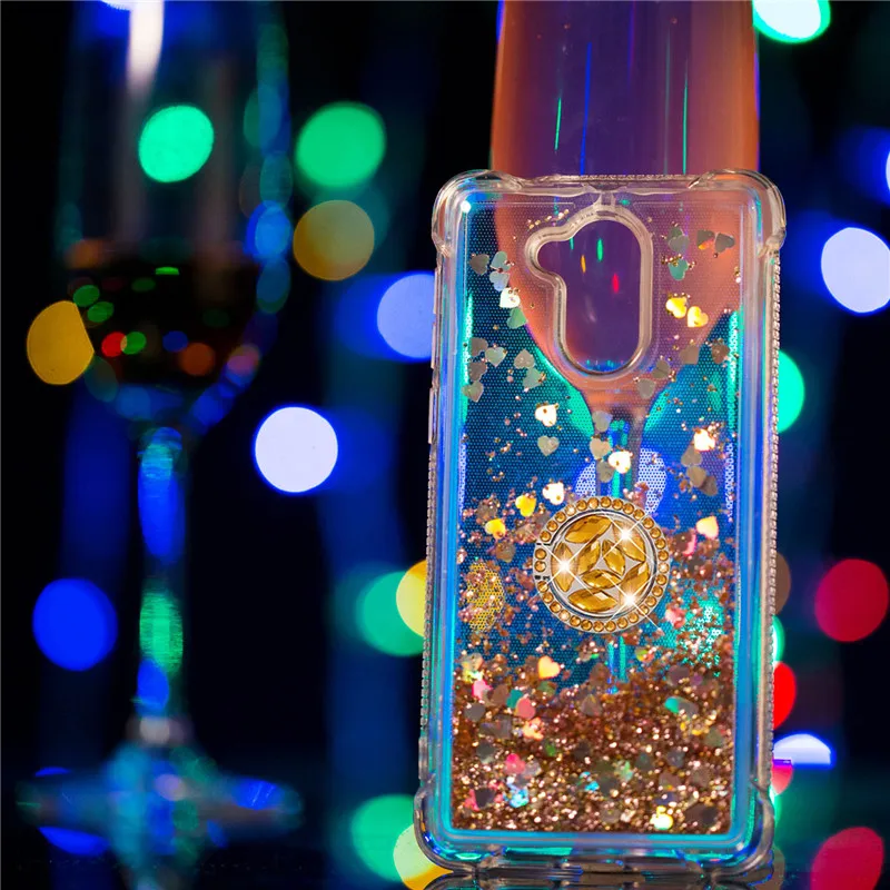 Роскошный блестящий чехол для телефона с бриллиантовым кольцом huawei Enjoy 6s 7 Plus Honor 6c