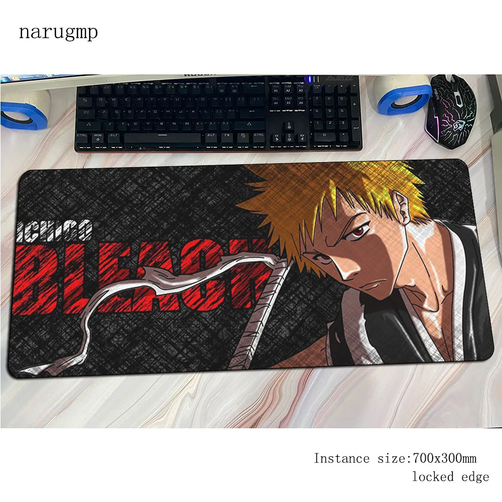 

Ichigo Kurosaki mouse pad gamer 800x300x3mm gaming mousepad hot sales notbook desk mat cute padmouse games pc gamer mats gamepad
