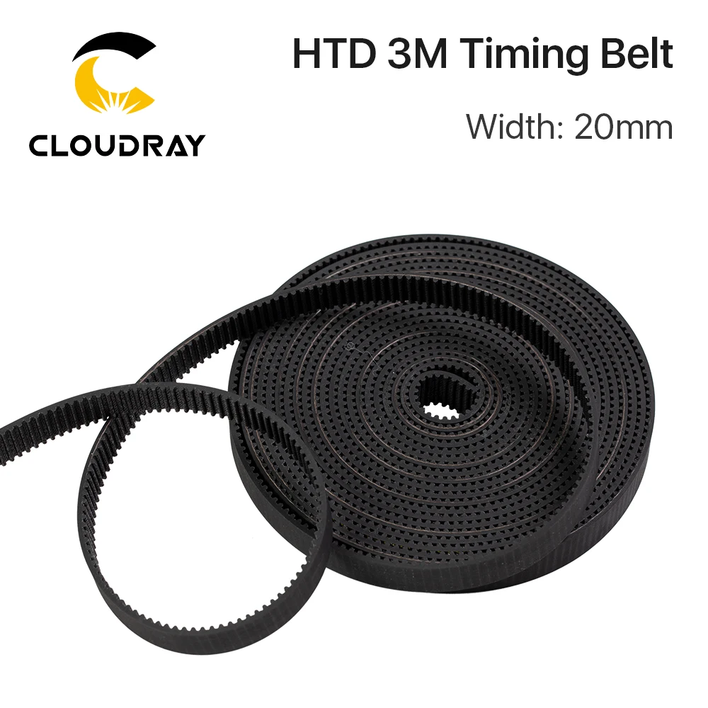 Cloudray Высокое качество 10 метров HTD3M PU открытый ремень 3 м ГРМ 3M 20 полиуретан для CO2