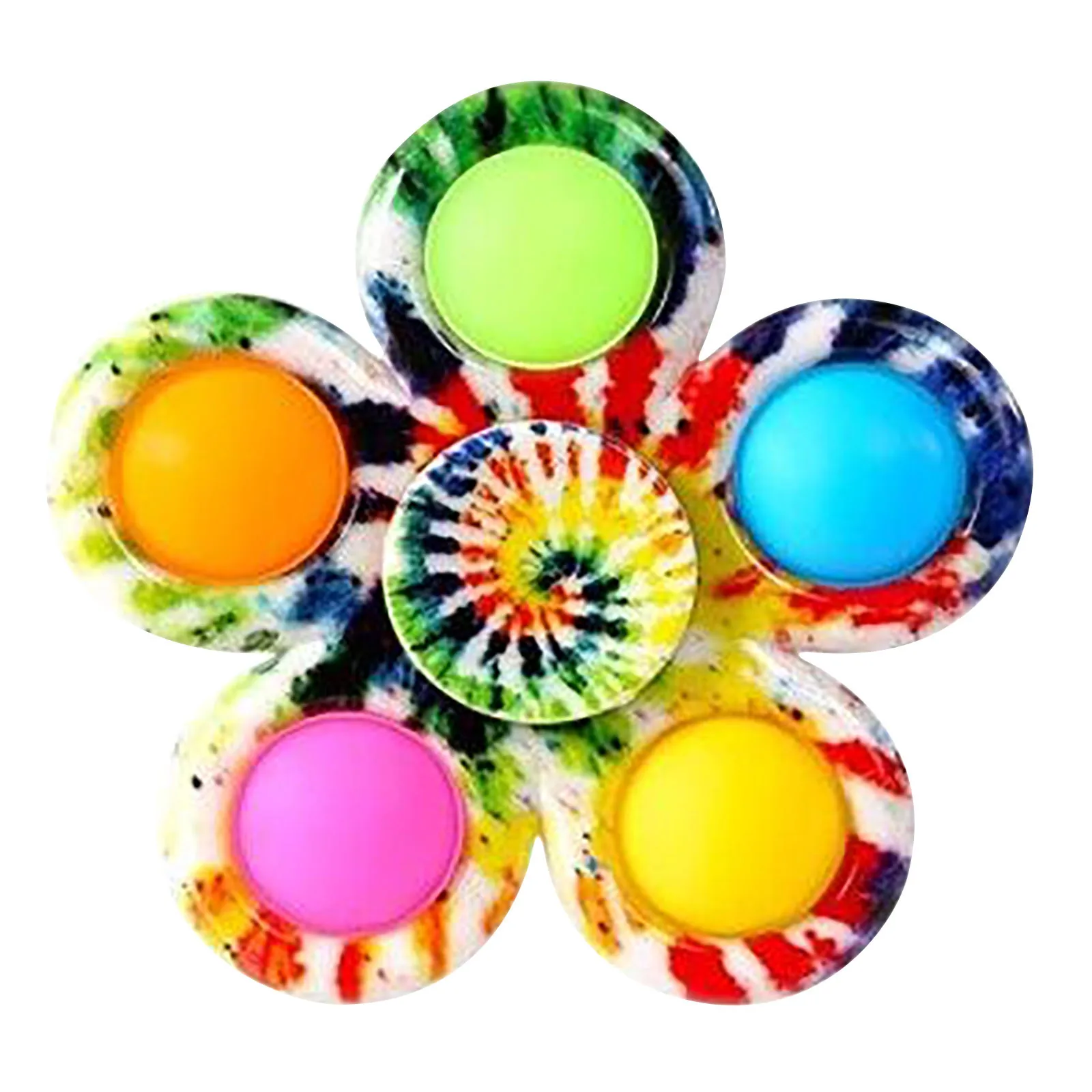 Игрушка Спиннер для детей простой небольшой брелок снятия стресса с пузырьками