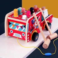 wemmicks wooden whack a mole hammer pounding toys baby walker fun interactive game montessori early education toys for kids