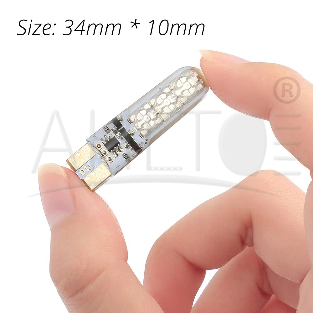 2X T10 водонепроницаемый RGB W5W 5050 6SMD DC 12 В пульт дистанционного управления 501 194 168