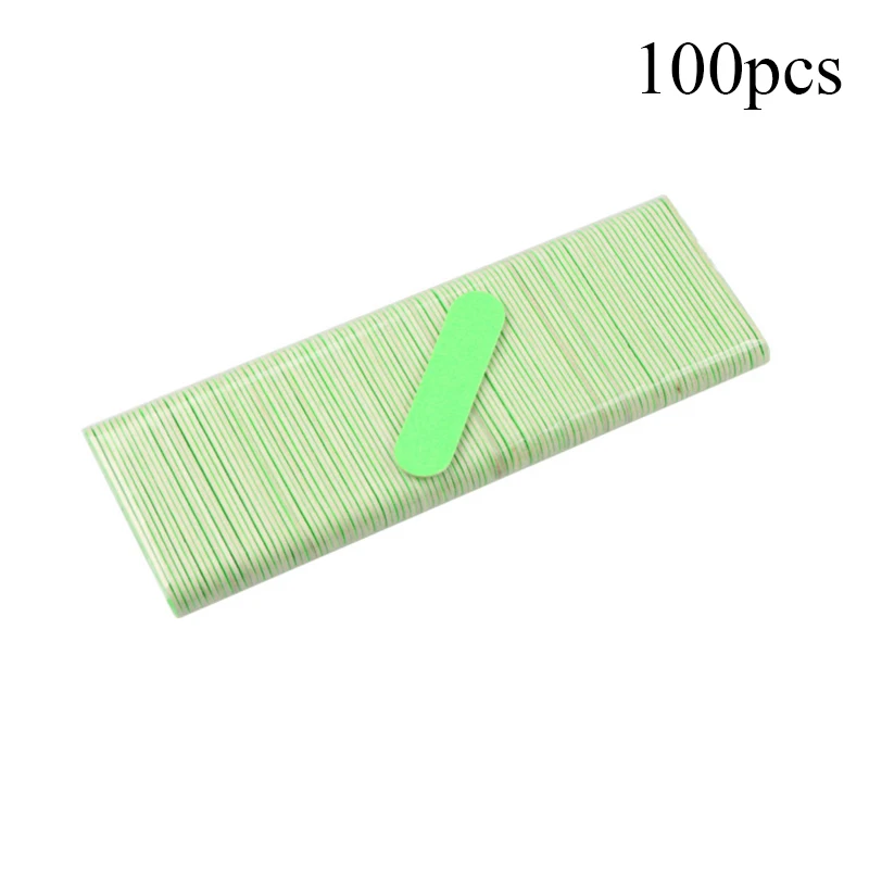

Pedicure 100pcs Wood Nail File Salon Supply Sandpaper Double-sided Manicure Tool 100/240 Grit Sanding Buffers Professional