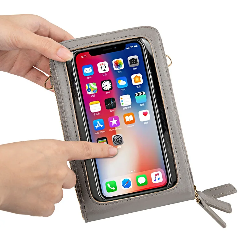 

Mini Crossbody Shoulder Bags WomenTouchable Cell Phone Pocket Card Purse Ladies Small Bag Female Messenger Bag Clutch Handbag