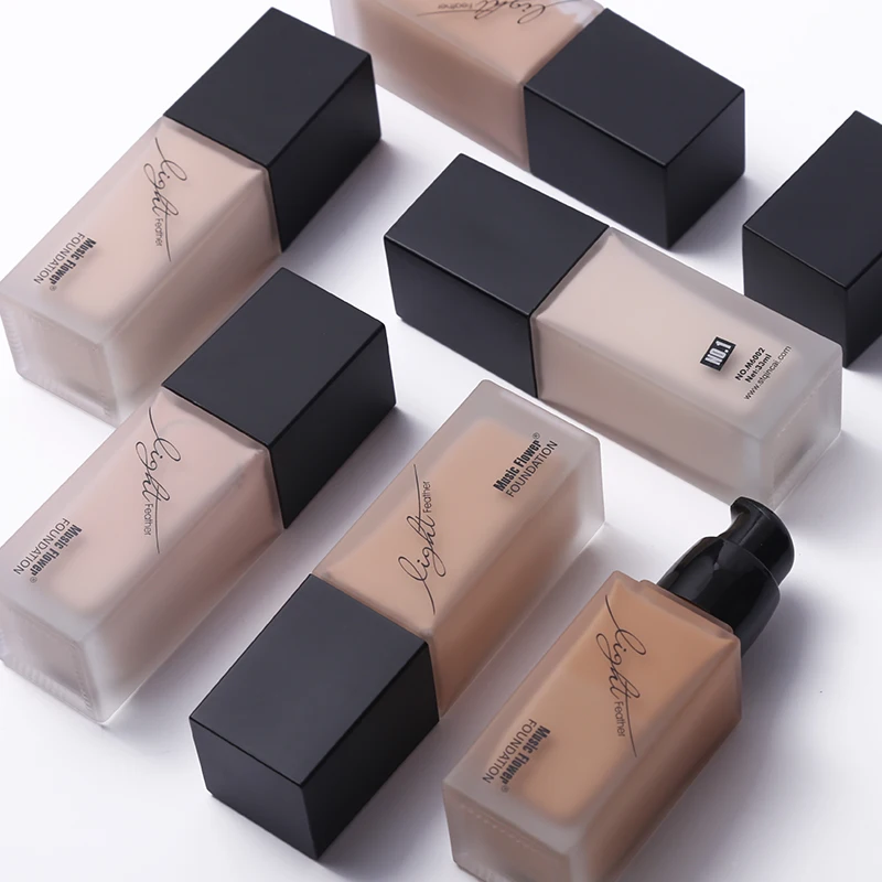 Музыкальный цветок 6 цветов Жидкая основа для макияжа полное покрытие кремовый