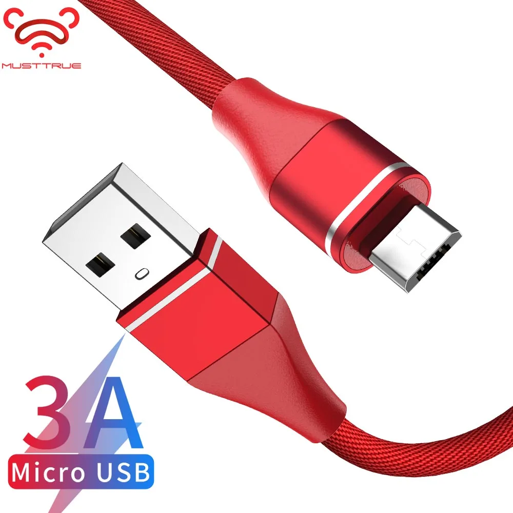 MUSTTRUE Micro USB кабель провод для samsung s6 мобильный телефон устройство microusb xiaomi быстрое