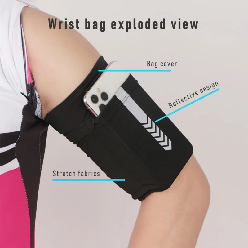 

Mobile Arm With Running Sports Arm With Elastic Body Bruises Mountaineering Arm Bag Large Capacity Wrist Exercise Bag