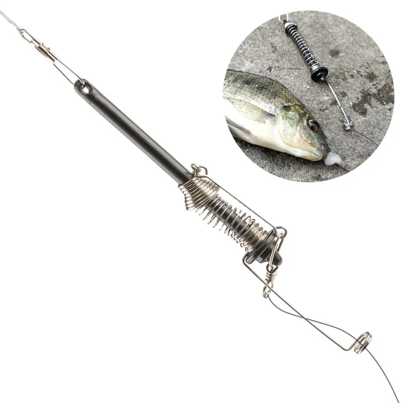 

Automatic Fishing Double Hook Ejection Lazy Universal Full Speed All The Water Automatic Spring Hook Fishing Fast Catch Tool Set