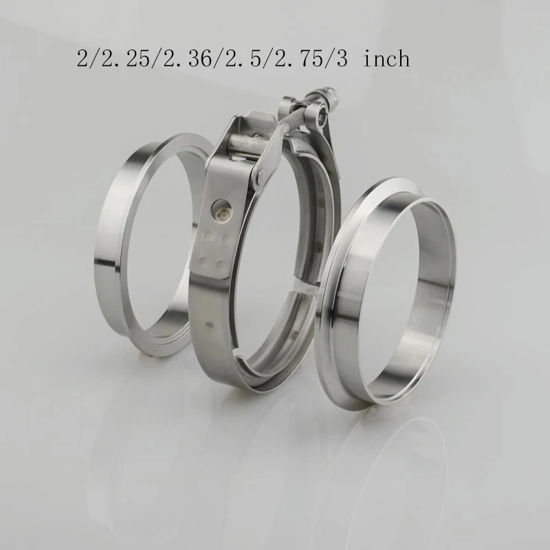 

V зажим полосы 2/2.25/2.36/2.5/2.75/3 дюйма мужской/женский V-band зажим фланец набор V-Band турбо выхлопные трубы автомобильные аксессуары