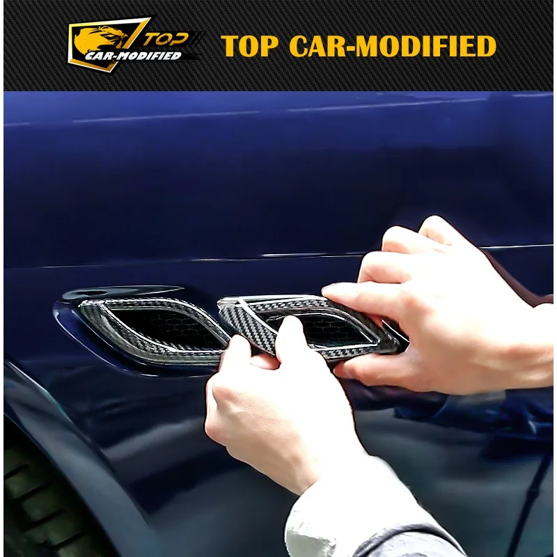 

Бесплатная доставка, защита от царапин, автомобильные аксессуары, 100% углеродное волокно, крыло, боковое вентиляционное отверстие, отделка, ...