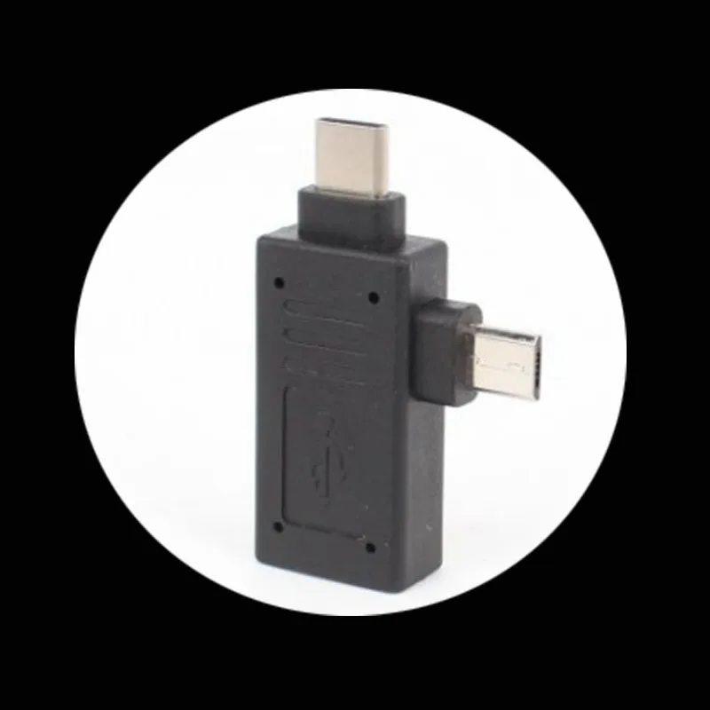 

2 в 1 USB 3,1 Type-C и Micro USB Combo папа к USB 3,0 A Женский OTG Хост-адаптер разъем для компьютера Планшета Телефона Unive
