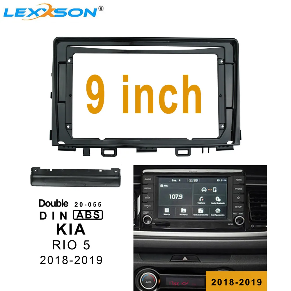Комплект отделки 9-дюймовой автомобильной Fascia ДЛЯ KIA RIO 2018-2019 двойная Din