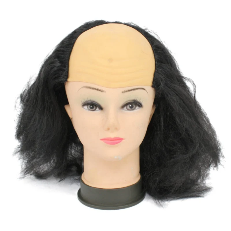 HalloweenWigs Bald Hair Costume Party Funny Cosplay Prop Halloween Bar Props Supplies | Дом и сад