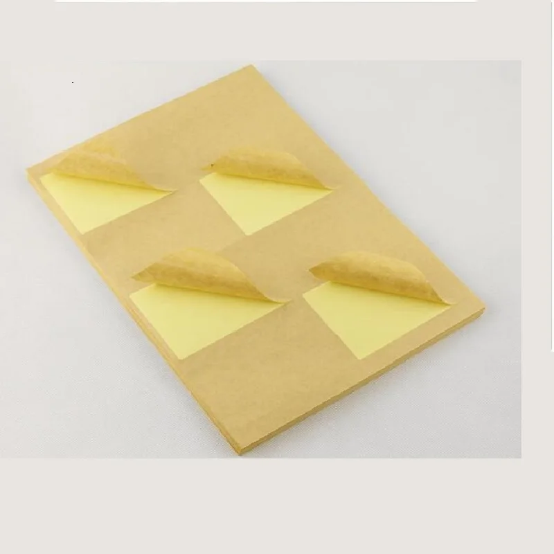 50 Sheet Die-cut Square Sticker A4 Craft Printer  Paper Self Adhesive Label For Laser Inkjet Printer Matte Surface