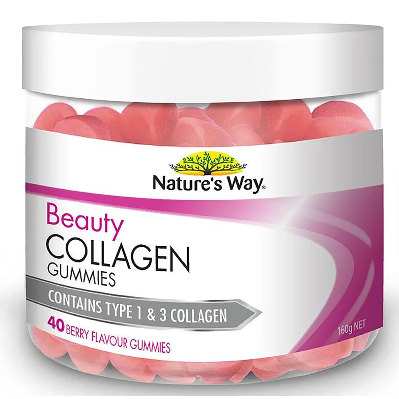 

Nature‘s Way Inner Glow Oral COLLAGEN GUMMIES Women Beauty Health Dietary Supplements for Skin Elasticity Nail Hair Vitality