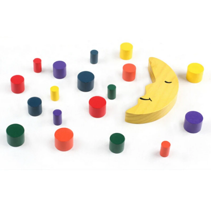 

Kids Moon Balancing Frame Assembling Blocks Montessori Teaching Aids Parent-Child Possesses Baby Early Learning Educational Toy