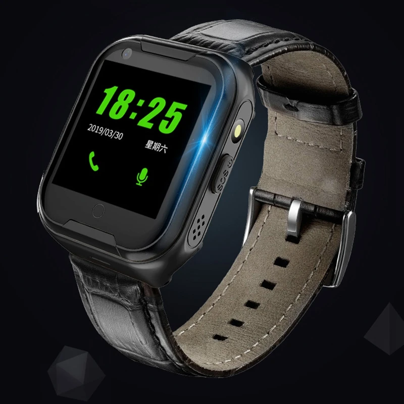 Смарт-часы 4G для пожилых людей с пульсометром и GPS-трекером часы голосовым вводом