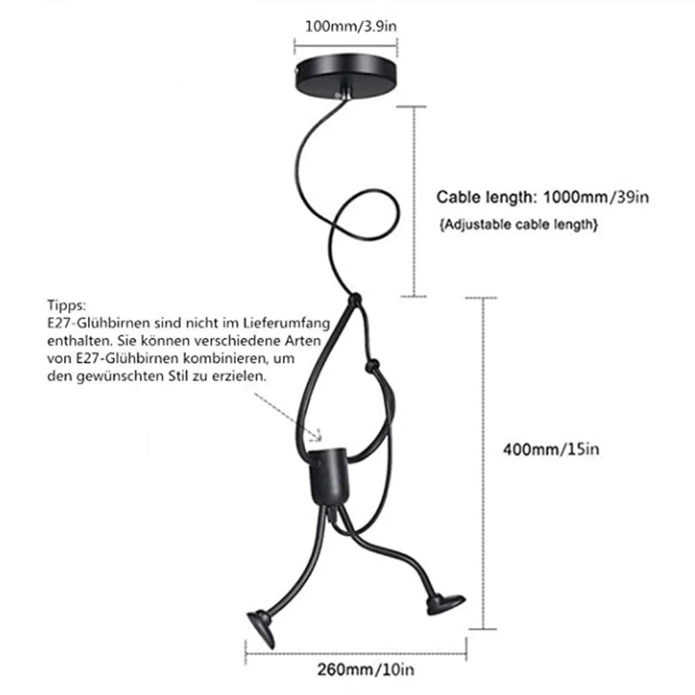Потолочная люстра в стиле ретро простое блестящее основание E27 комнатное