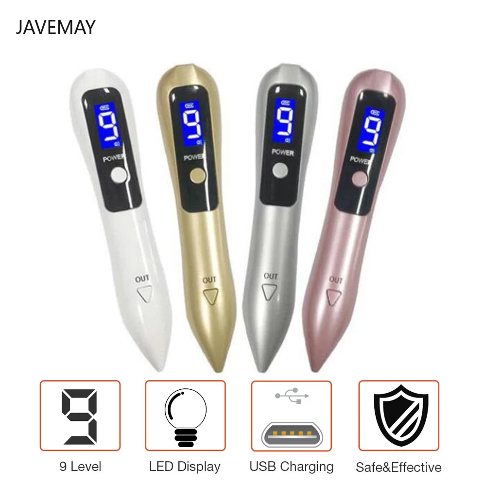 Лазерная плазменная ручка моль удаление морщин темно пятновыводитель ЖК дисплей