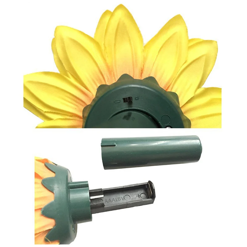 

Dancing Solar / Battery Sunflower with butterfly on garden tufts Garden Lawn Flowerpot Flowerbed Decoration Ornament Color Rando