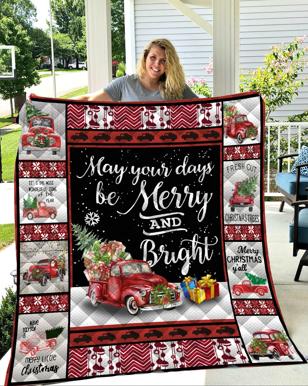 

Christmas cat cute 3D Quilt Blanket For Kids Adults Bedding Throw Soft Warm Thin Office Blanket With Cotton Quilt style-1