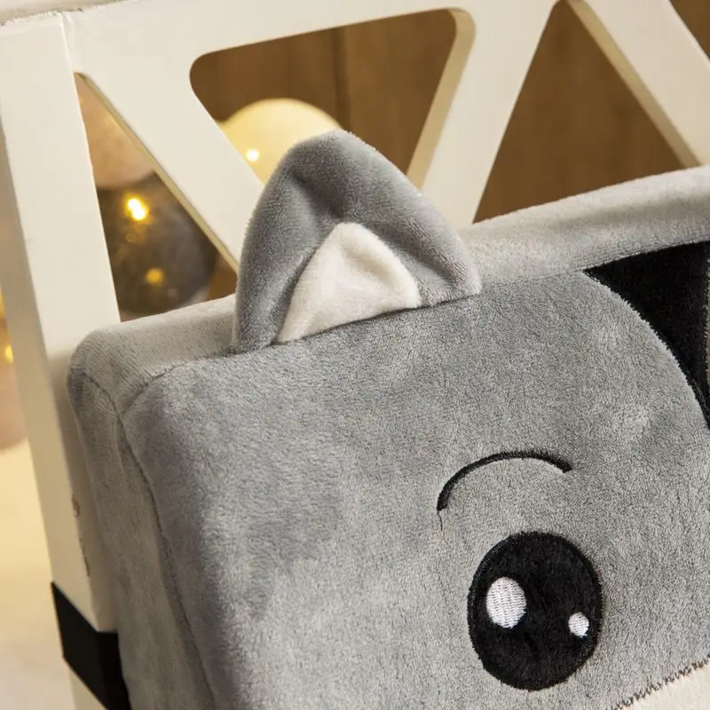 

Crystal Velvet Cartoon Wasit Back Cushion Removable with Zipper Soft Cozy High Elastic Memory Sponge for Home Hotel Office