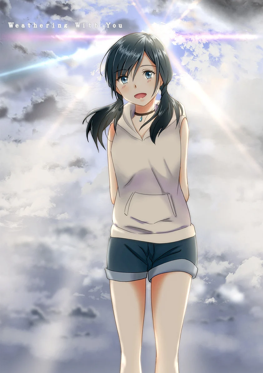 Makoto Shinkai японское аниме фильм выветривание с вами покрытый плакат и печать белая бумага картина Decorativefor домашний декор