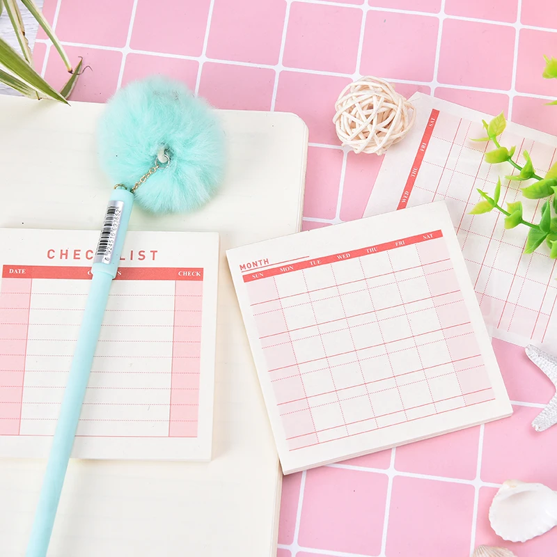 1 шт. еженедельно ежемесячный Настольный дневник планировщик наклейки