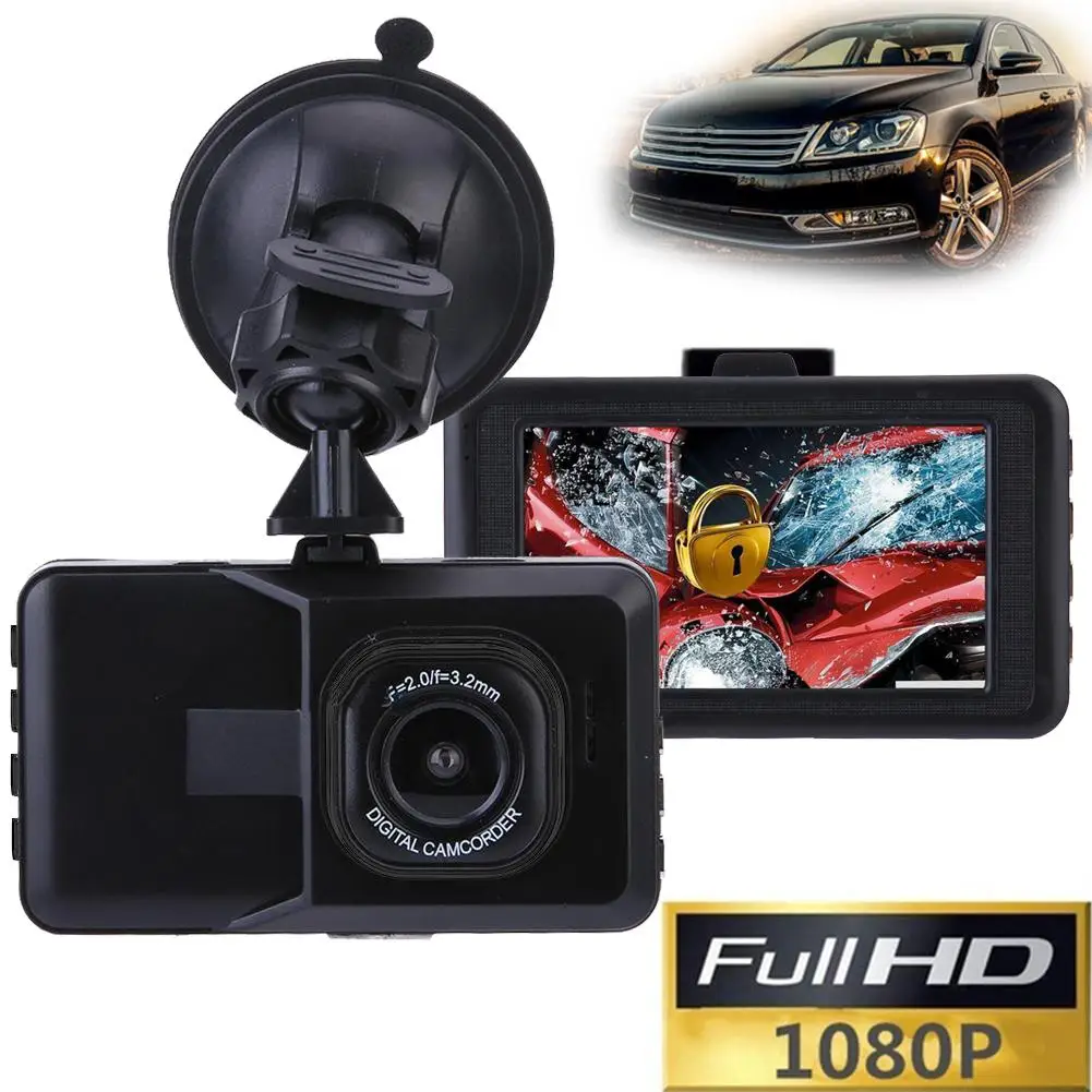 Full HD 1080P 3 дюймов Автомобильный Камера вождение автомобиля Регистраторы DVR EDR