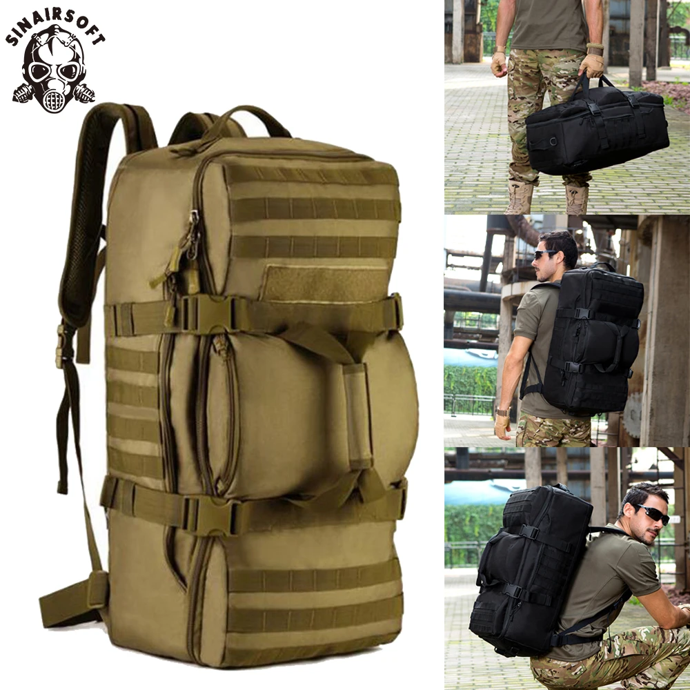 Sinairsoft 60L Открытый тактический Спорт Восхождение нейлон Для мужчин мешок Военное