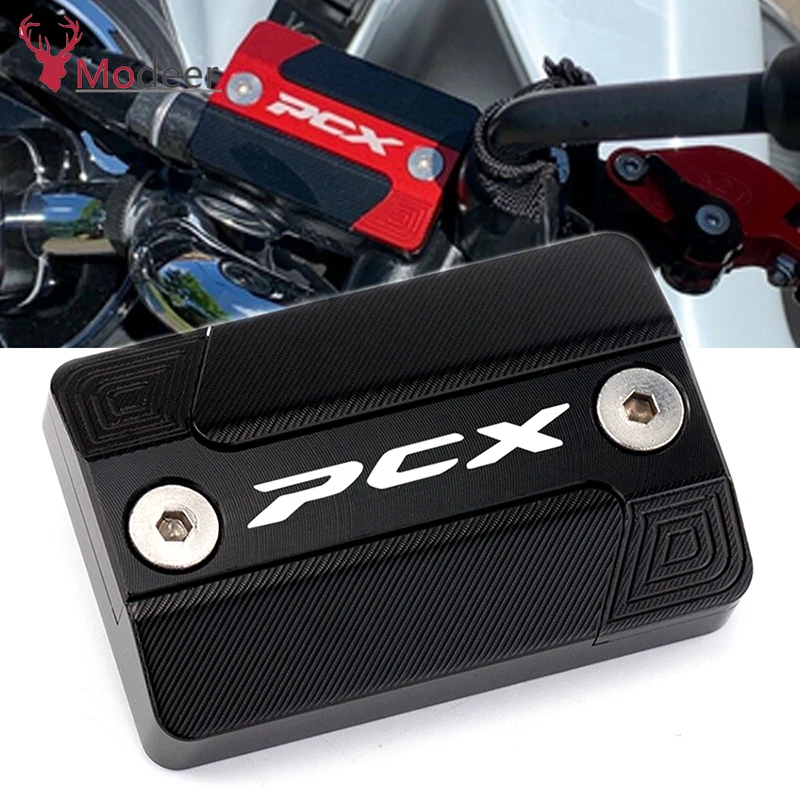 

PCX 125 150 CNC Aluminum Motorcycle Front Brake Fluid Reservoir Cap Cover For Honda PCX125 PCX150 2018 2019 Brake Reservoir Cove