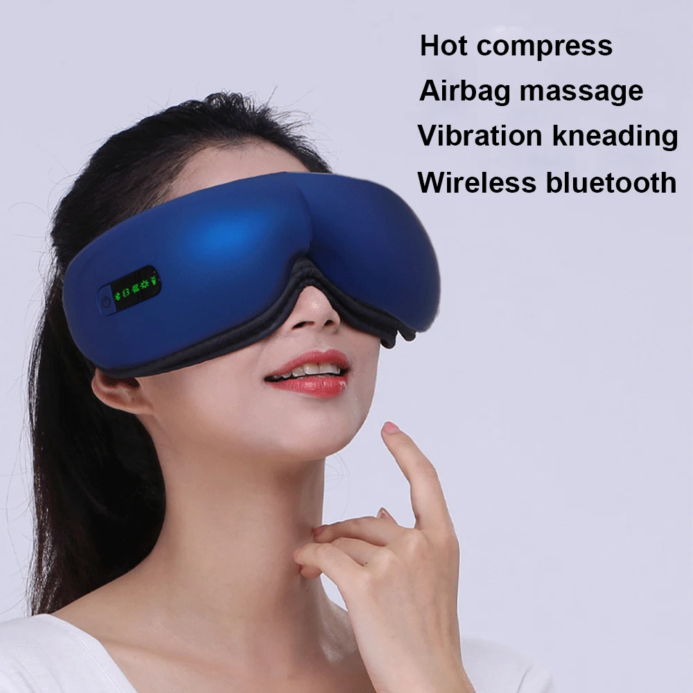 

Smart Airbag Vibration Eye Massager Eye Care Instrumen Heating Bluetooth Music Relieves Fatigue and Dark Circles Anti Wrinkles