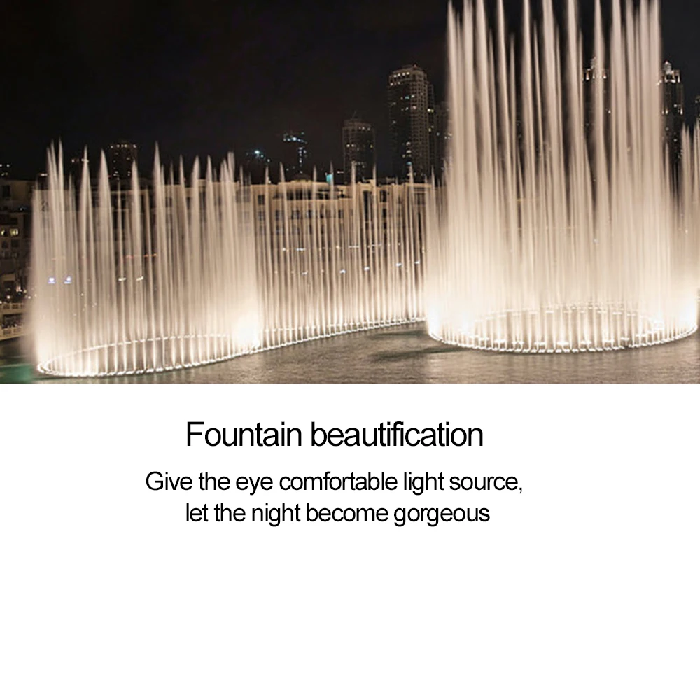 

Led Underwater Light RGB Outdoor Waterproof Colorful Water Spotlight Swimming Pool Light Fountain Light