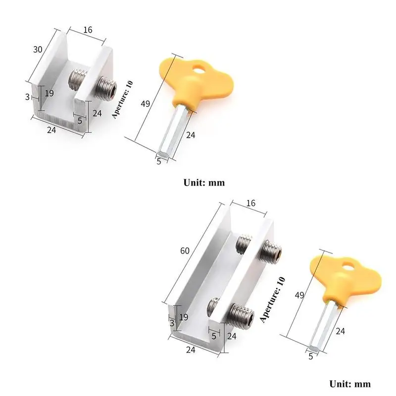 

Screen Window Lock Stopper Sliding Window Aluminum Anti-theft Door Protective And Steel Window Lock tool Alloy Security Win W9I6