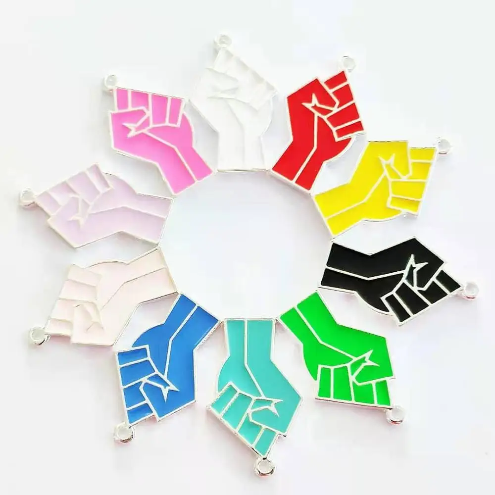 

10 шт. закрытые Подвески в виде кулака, надежды, веры, боевых подвесок для женщин, аксессуары для рукоделия