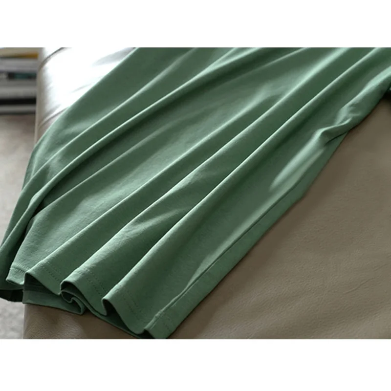 

2021 New Women Crew Neck Tee Shirts Summer Clothing Cotton T-Shirt Korean Fashion Tops Lady's Short Sleeve Green Female T-shirt