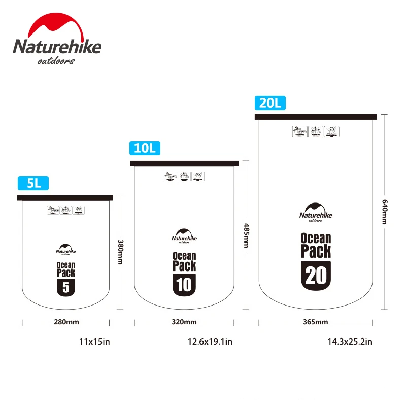 

Naturehike Waterproof Swimming Bag 500D Waterproof Mesh Cloth Travel Drifting Outdoor Beach Driftiong Swimming Water Sports