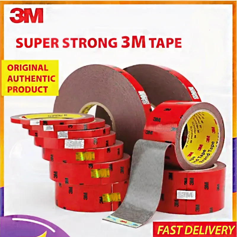 3M SUPER STRONG DOUBLE SIDED TAPE / Bike Bicycle Car Vehicele tape / WATERPROOF/ OUTDOOR / HEAVY DUTY / Self Adhesive foam tape
