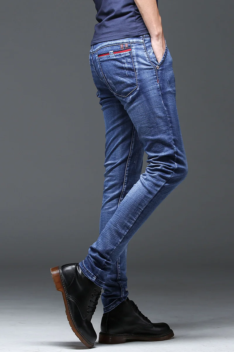 Джинсы для мужчин брюки обтягивающие Классические джинсы мужские дизайнерские