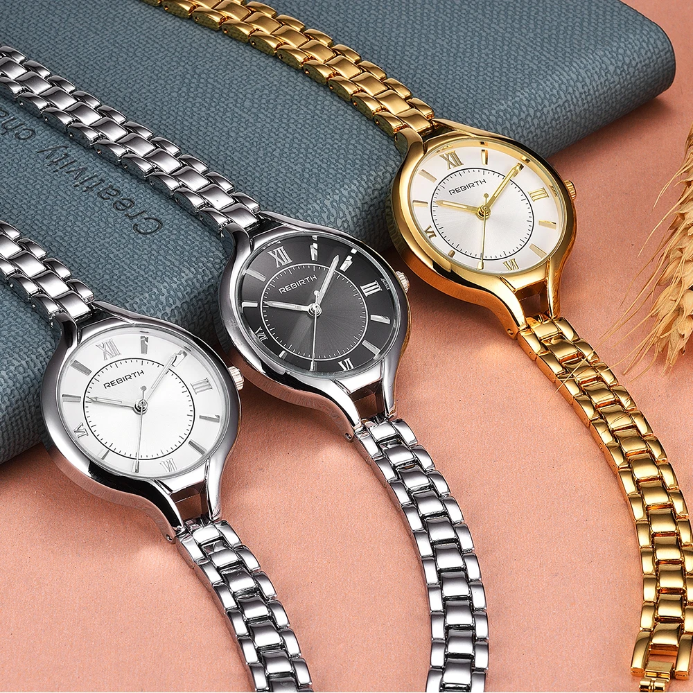 Часы наручные женские из нержавеющей стали роскошные повседневные