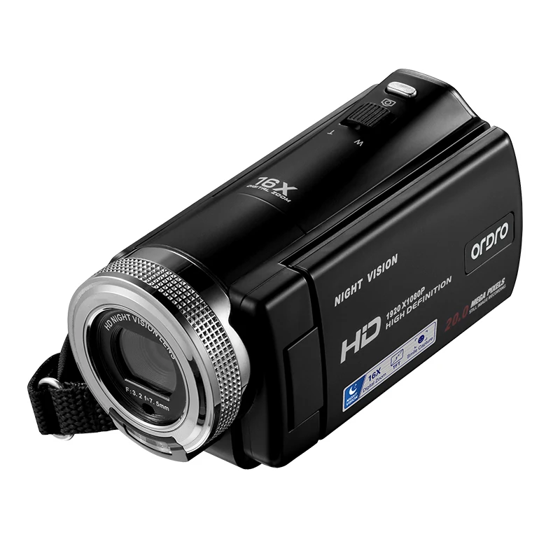 Ordro HDV-V12 цифровая камера 3 0 дюймов Full 1080P 16X цифровой зум ИК Ночное Видение