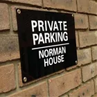 Индивидуальный Большой акриловый персонализированный, без парковки, сохраняет четкий знак, защита от погоды