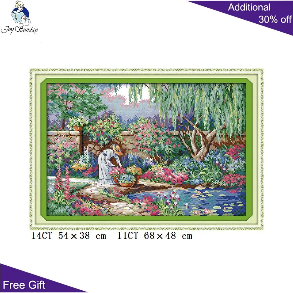 Украшение для дома и сада Joy Sunday женщин F319 14CT 11CT наборы вышивки крестиком с