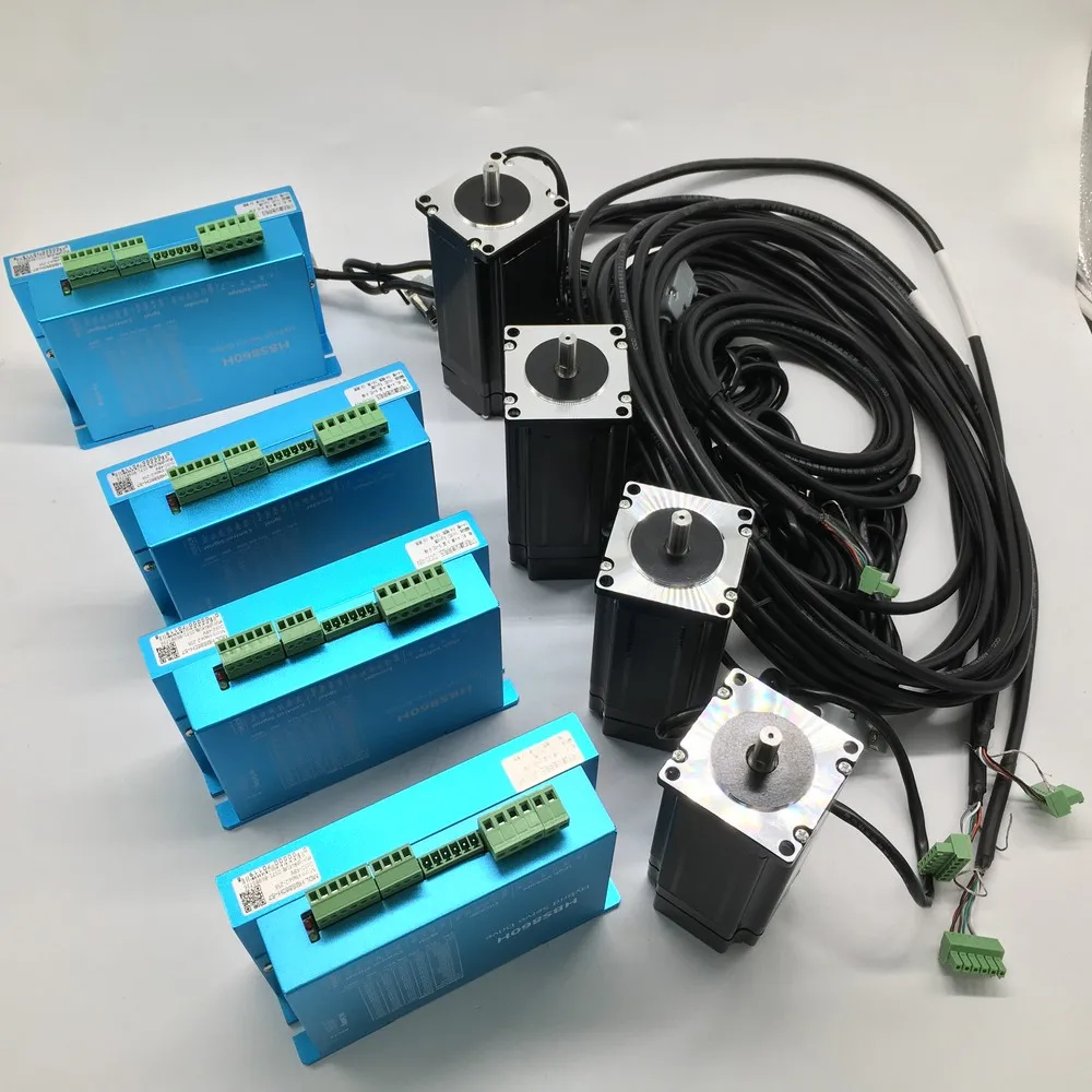 4 шт. NEMA23 57 мм 3Nm 430Oz-in AC/DC шаговый двигатель с замкнутой обратной связью Мотор