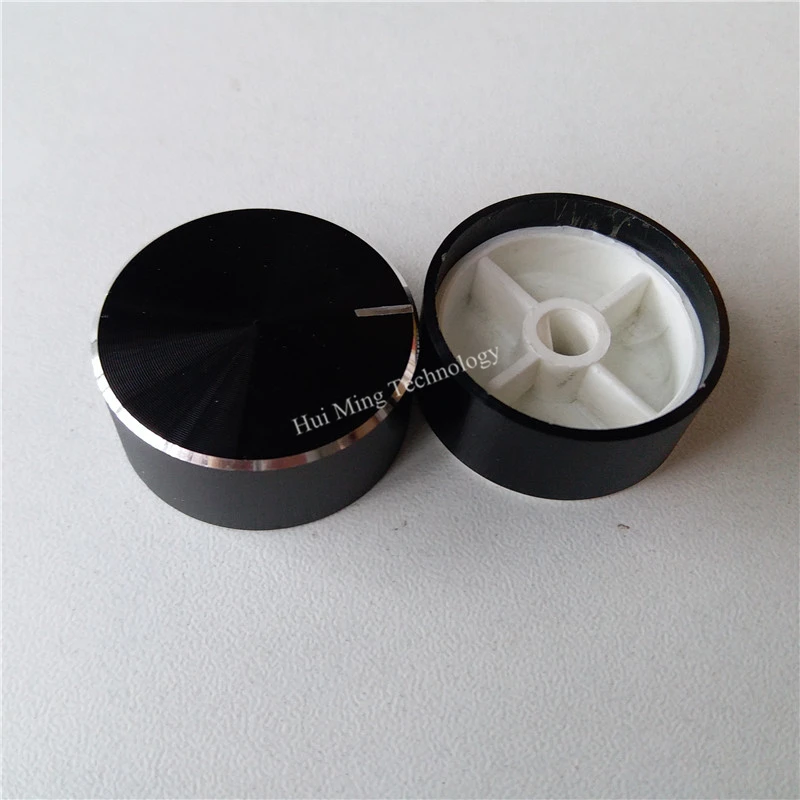 Алюминиевая пластиковая ручка потенциометра 8 шт. гладкая черная 30*13*6 мм D